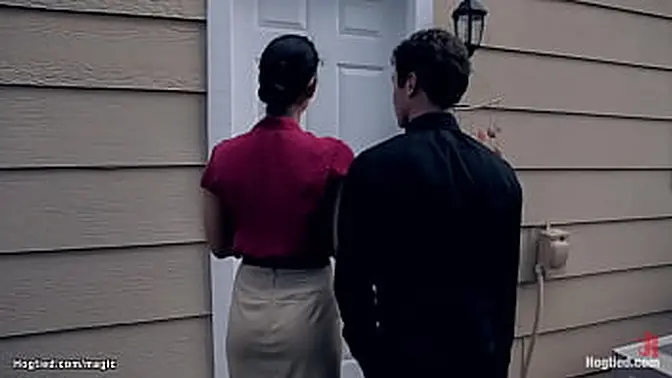 Preacher Deen and Love punish Ava Devine with bondage and BDSM