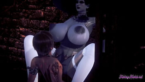 Resident Evil Hentai - Point Of View Lady Dimitresku boobjob and penetrated 