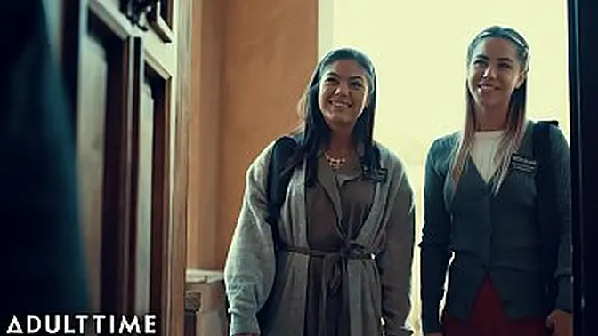 Forbidden love: Mormon girls explore their lesbo side