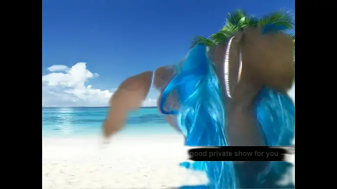 Beach Mermaid babe in sexy fishnets and huge tits