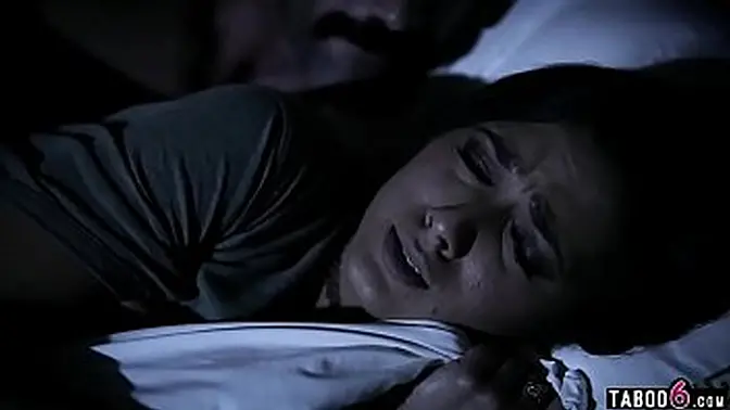 Hot stepdad fucks his stepdaughter in a taboo reality scene