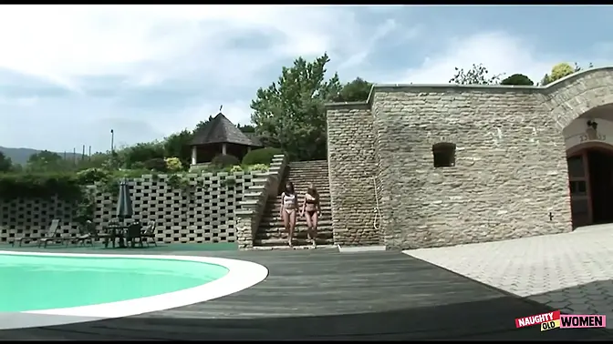 The 2 Enormous Rear-End MILFs Slobber on His Rod Before Letting Him Use Their Assholes