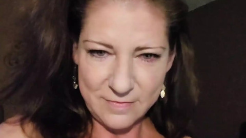 Naked MILF in Bed Plays with Ben-wa Balls