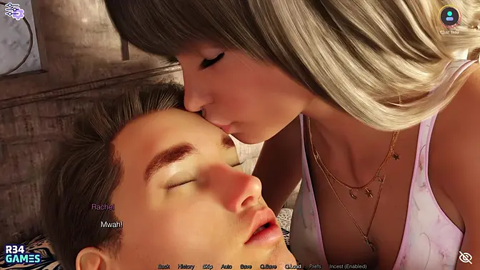 Naughty 3D game features oil and rubbing in a hentai world