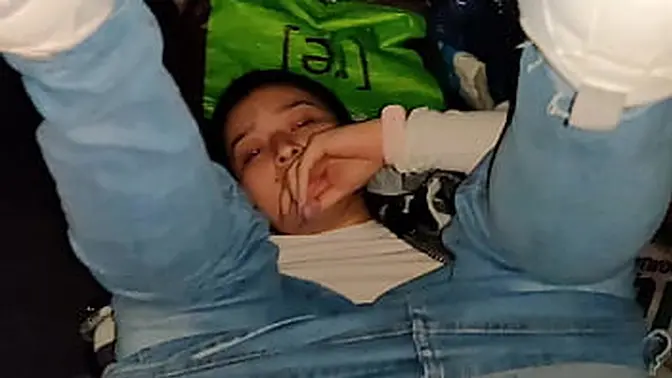 Seducing mom's friend and filling her with cum outdoors