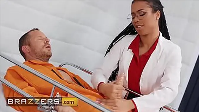 Hot ebony nurse Kira Noir gets fucked by doctor