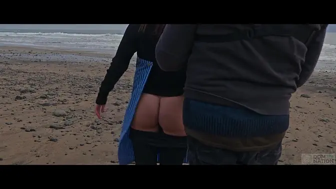 Silvia Soprano dominates beach with rough manhandling and kink