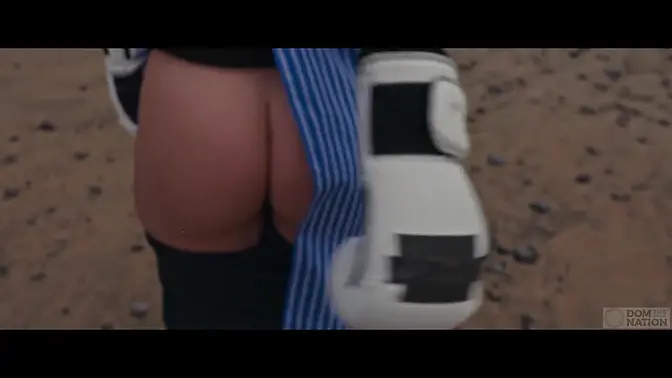 Silvia Soprano dominates beach with rough manhandling and kink