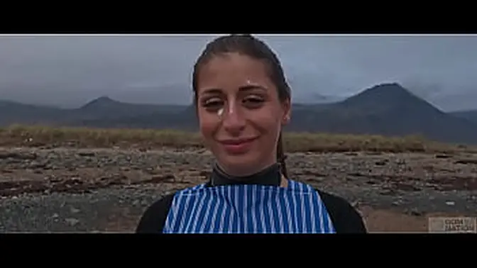 Silvia Soprano dominates beach with rough manhandling and kink