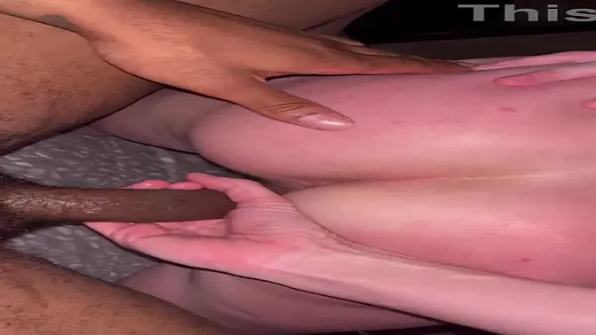 Amateur babe bounces fat ass on BBC in reverse cowgirl