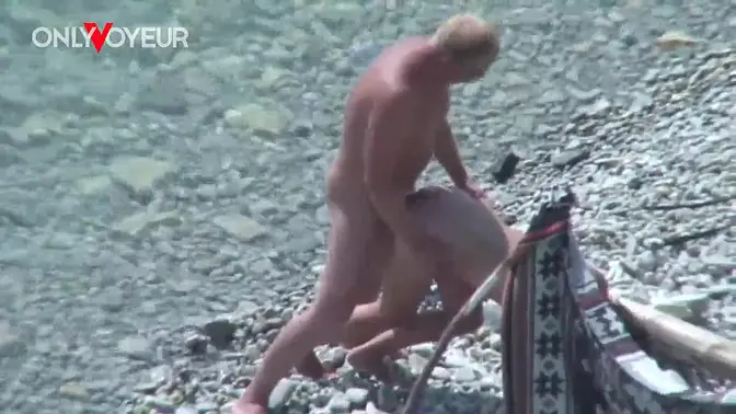 Beach Voyeur  Slut wife gives head and gets fucked in public