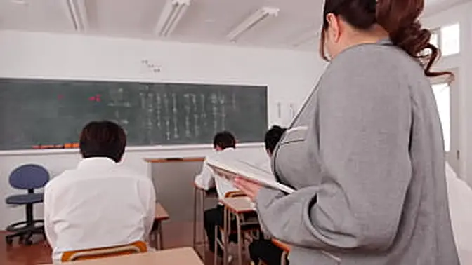 Mature Asian porn actress Reiko in immoral teacher affair