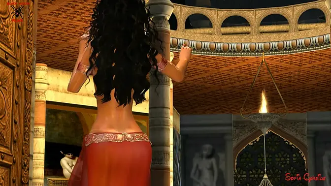 Teen Latina dances seductively then sucks cock