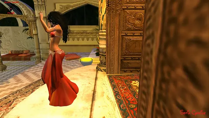 Teen Latina dances seductively then sucks shaft