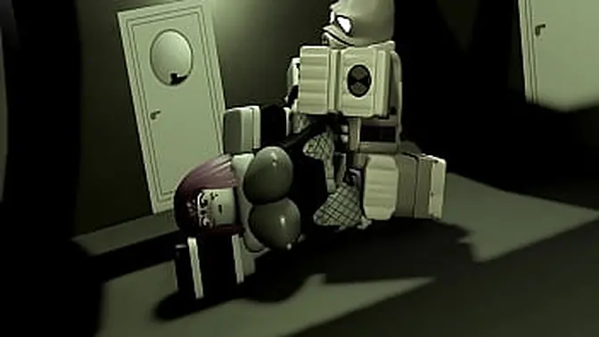 Raven takes a HUGE cock in her 3D animated hentai game