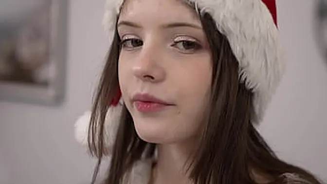 Cute 18yo brunette Dakota's perfect ass receives pounded and facialed