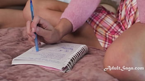 Study Buddies With Benefits (Girl On Girl)