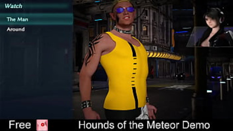 Hounds of the Meteor Demo Game, Beat 'em Up, Adult, Atmospheric, Nsfw, Sci Fi