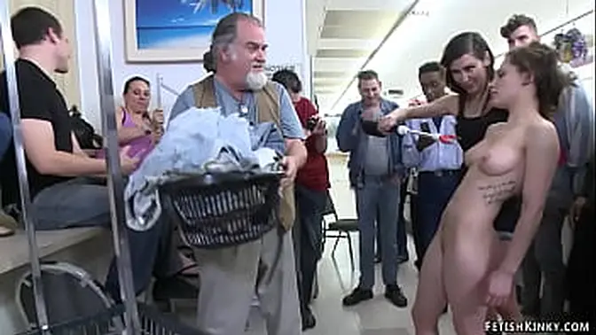 Public Laundromat Anal Punishment with Princess Donna Dolore