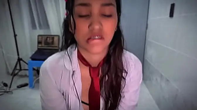 Brunette MILF enjoys huge dick in lingerie