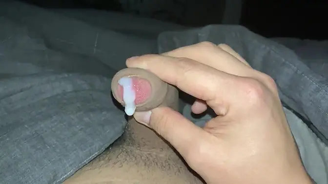 Nighttime play leaves her moaning and cumming