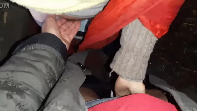 Loving lesbian sex in a hut