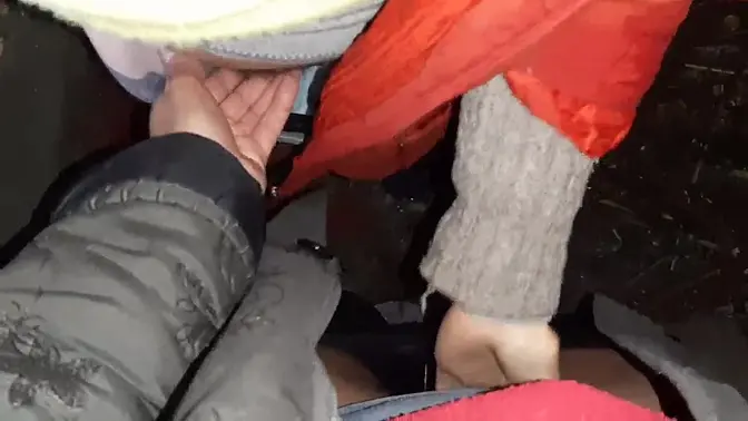 Loving lesbian sex in a hut