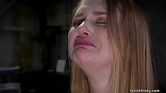 Brunette hacker Charlotte Sartre fucks throat to blonde Bunny Colby but her boyfriend agent Seth saves her and in bondage fucks hacker with big cock