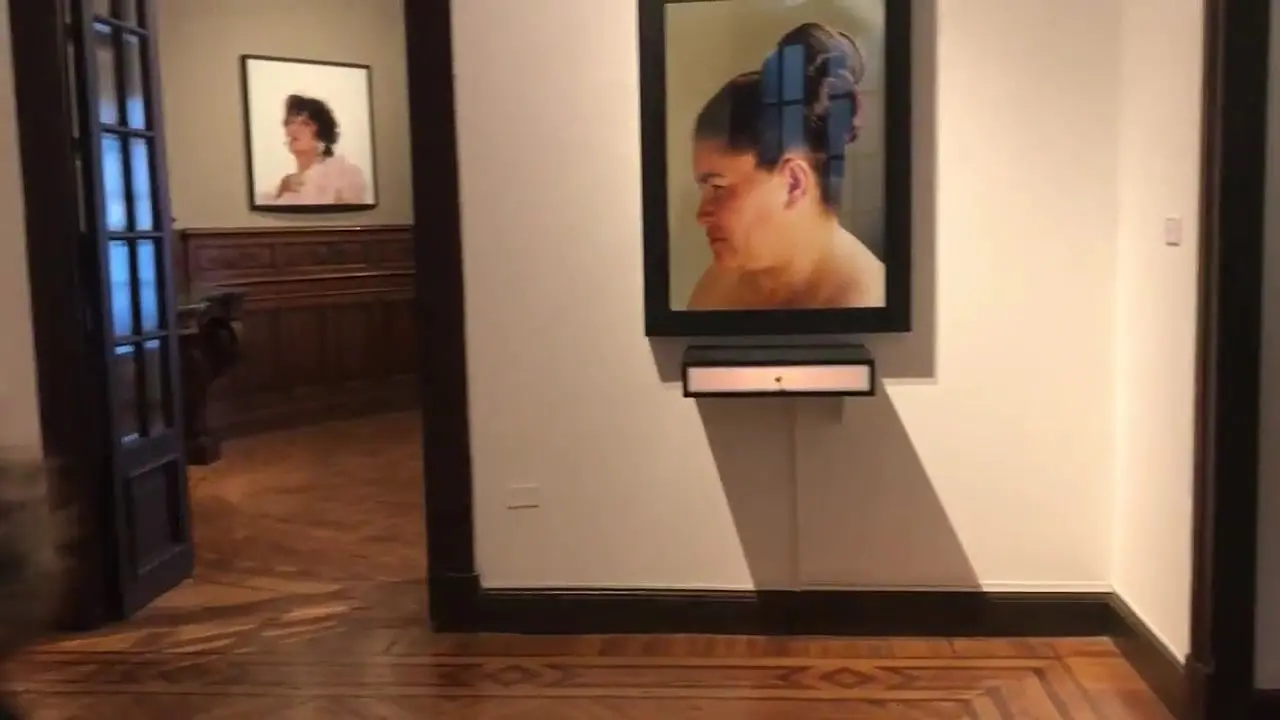 Latina babe moans as her man controls her vibrator in public