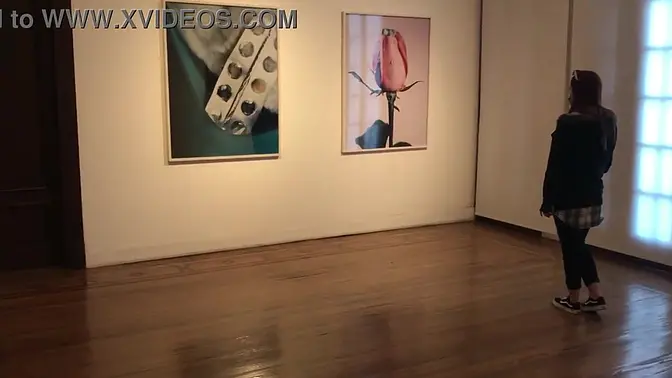 Latina babe moans as her man controls her vibrator in public