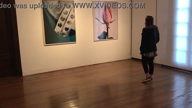 Latina babe moans as her man controls her vibrator in public