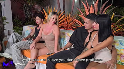 Cuckold Boyfriend Fucks a Friend Behind His Girlfriend's Back - Max Betancur & Tatiana Alvarez