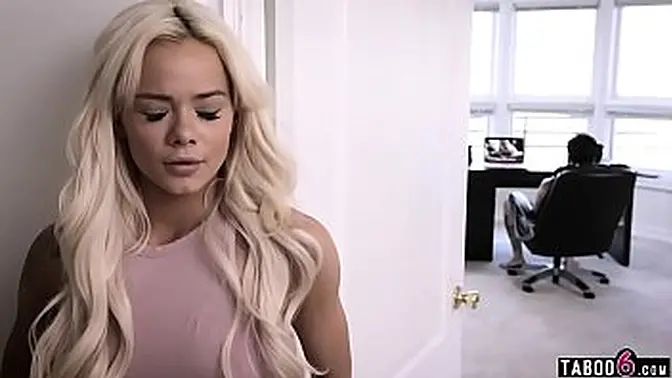 Perverted boss catches busty secretary in the act