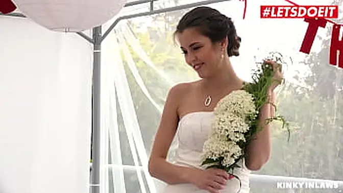 Unfaithful bride cheats on her husband with a Czech pornstar