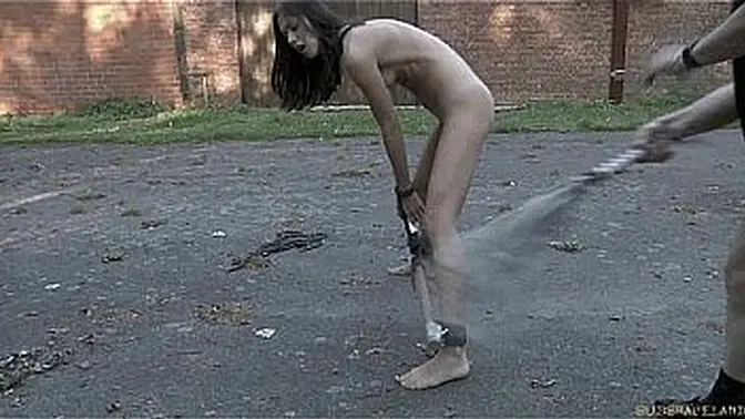 Brunette Russian model takes it in the ass in hardcore BDSM session