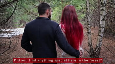 Russian whores love to fuck in the ass in the woods
