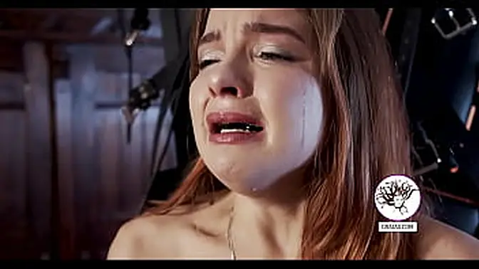 Brunette Slut Cries While Taking Clit Spanks and Bondage Punishment