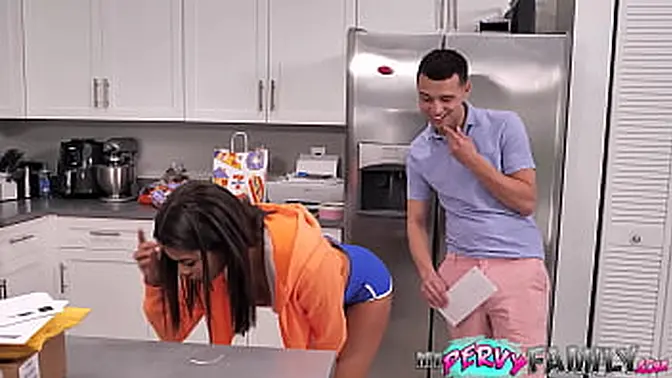 Perverted cousin caught using sister's pussy