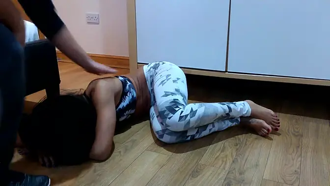 Belly Gets Kicked and Pounded by Debt Collector