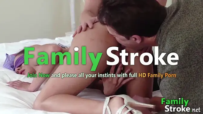 Petite teen loses virginity in steamy threesome with milf and hunk