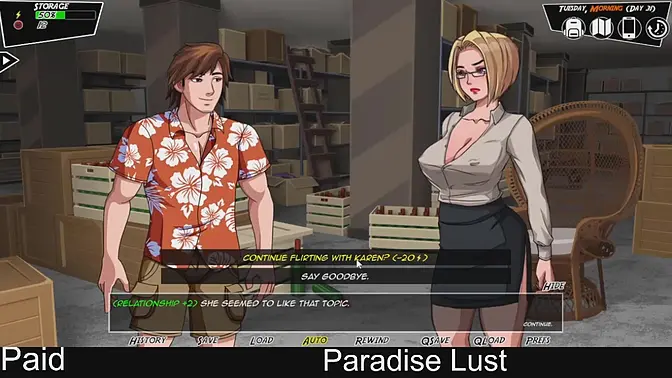 Naughty Date Choices in Steam Game Romance Sim