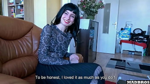 A French Goth Girl Loves Getting Fucked EVEN ANALLY AND Cums All Day Long !!!
