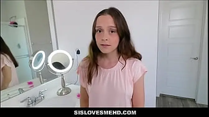 SisLovesMeHD com - Cute Young Tiny Teen girlfriend Sex With boyfriend In  Restroom POV