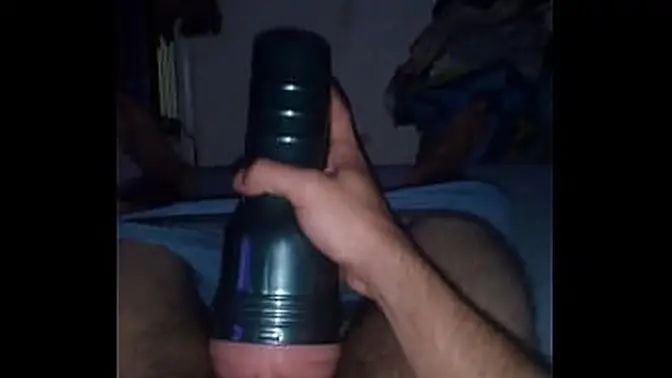 Blonde babe strokes her solo pussy