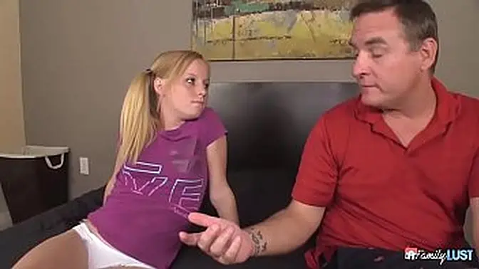 Redhead girlfriend got Punished by Three COCKS