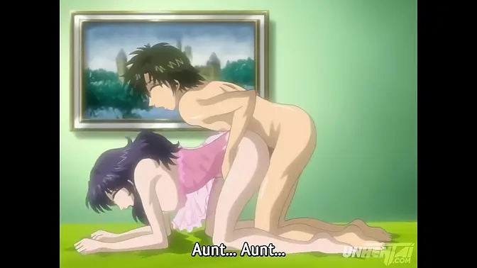 Sexy aunt wakes me up for wild fucking - Uncensored anime hentai