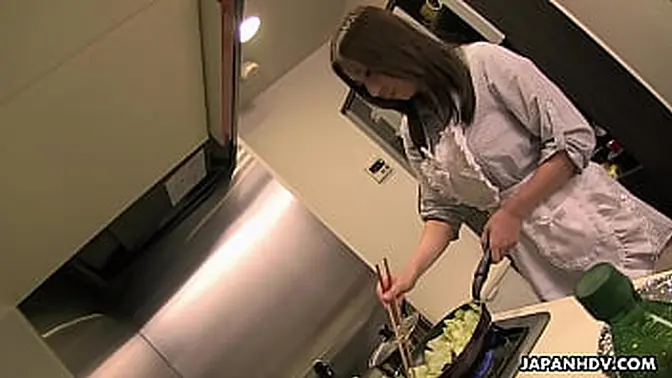 Asian Housewife Masturbates and Plays with Nipples