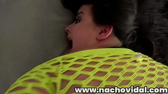 Latina with big tits and ass challenges Nacho's big cock