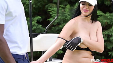 Kira Queen Gets Her Pussy Destroyed By BBC Golf Instructor After Getting Caught Masturbating