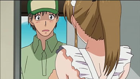 Modest anime girl in stockings enjoys fucking